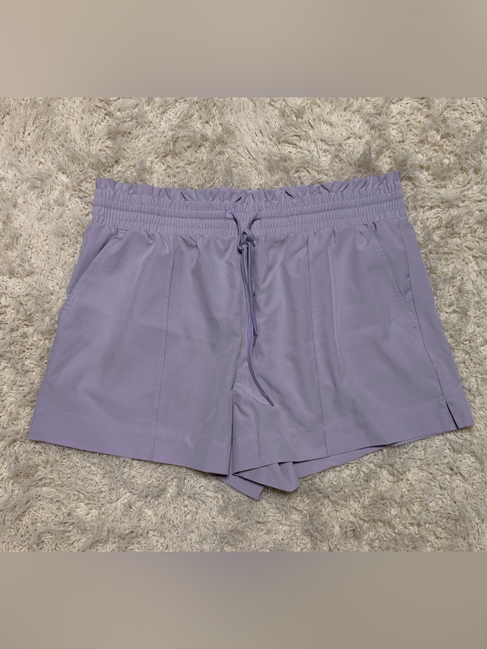 NWOT No Boundaries women’s XL light Lavender Athletic Drawstring Shorts